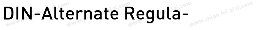 DIN-Alternate Regula字体转换
